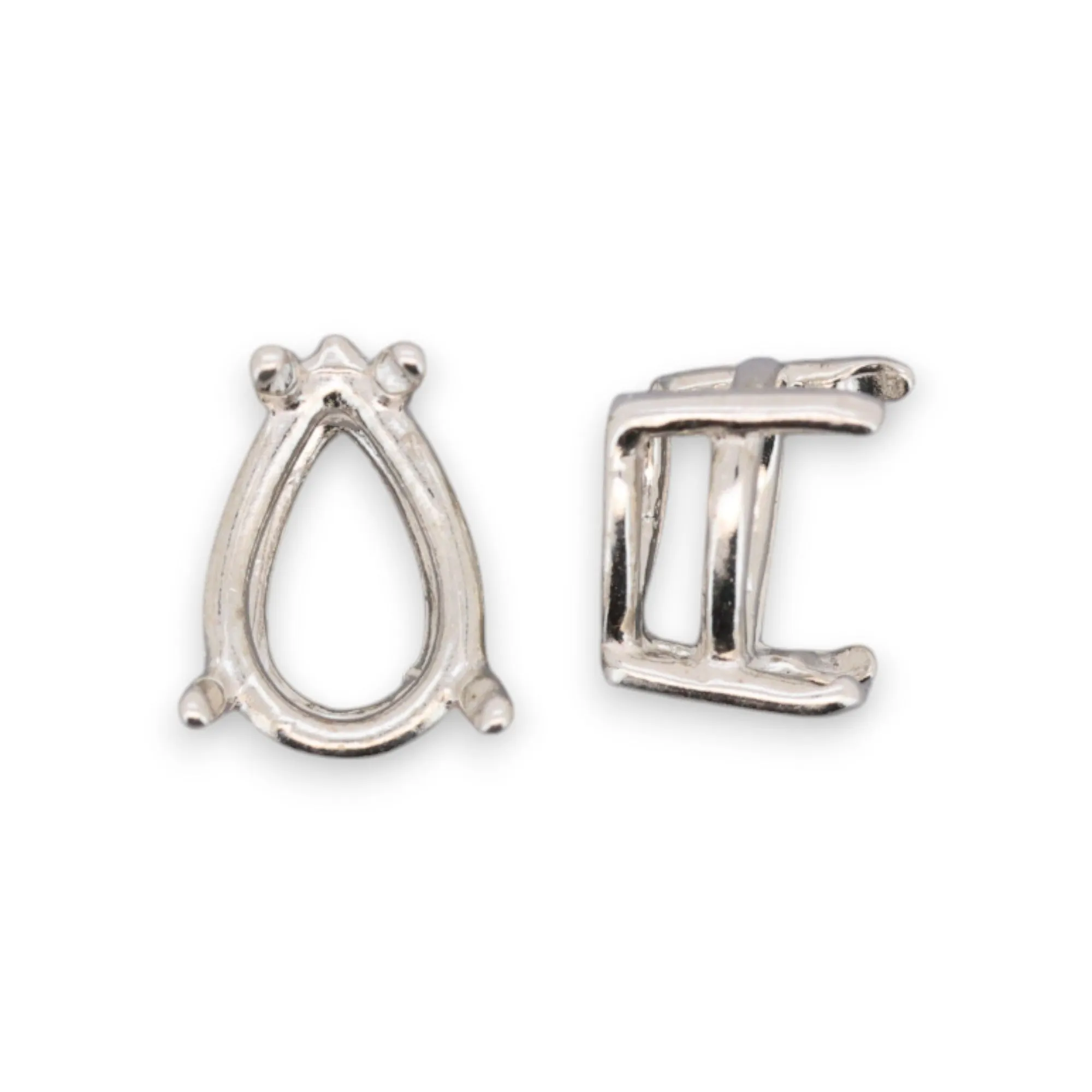 🔗 4 Claw Double Bezel Setting (Pre-Notched) - PEAR