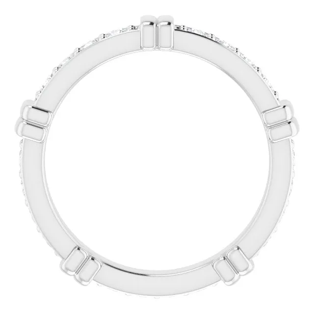 0.60 ct. Round Diamond Stackable Eternity Band