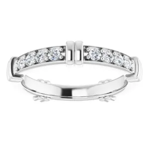 0.60 ct. Round Diamond Stackable Eternity Band