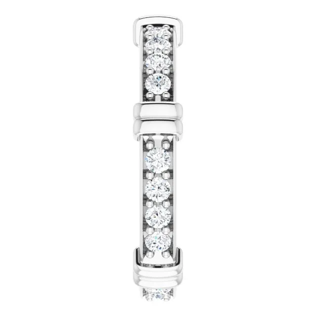 0.60 ct. Round Diamond Stackable Eternity Band