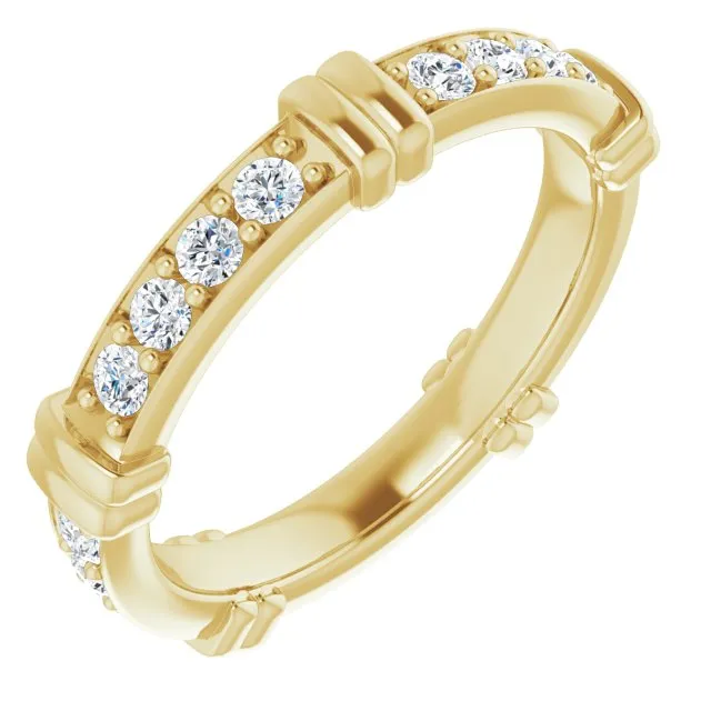 0.60 ct. Round Diamond Stackable Eternity Band