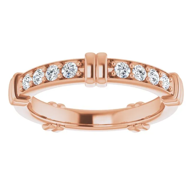 0.60 ct. Round Diamond Stackable Eternity Band