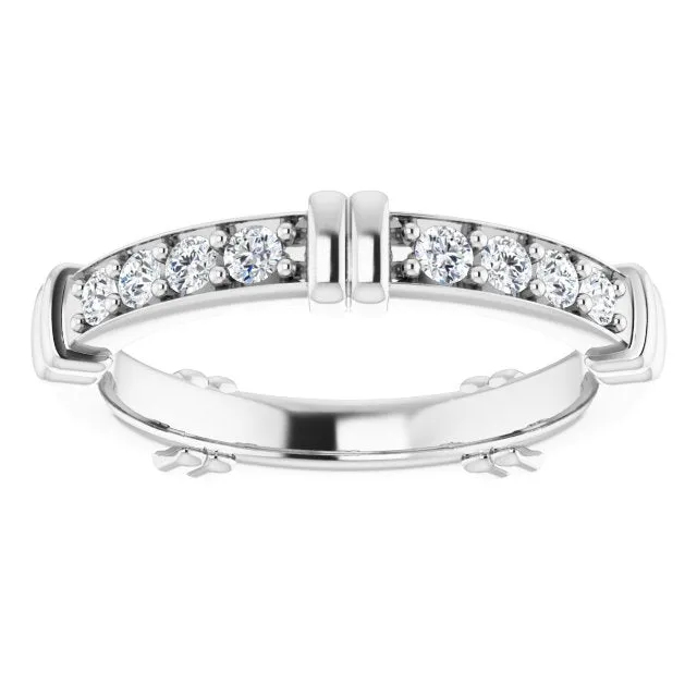 0.60 ct. Round Diamond Stackable Eternity Band