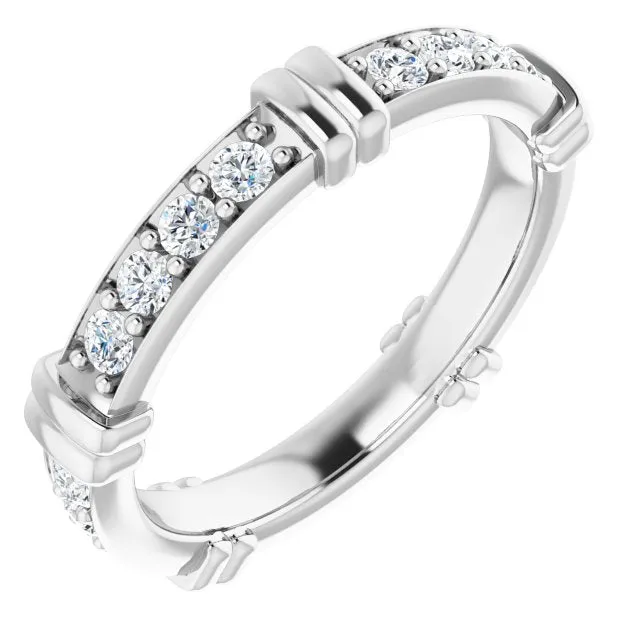 0.60 ct. Round Diamond Stackable Eternity Band