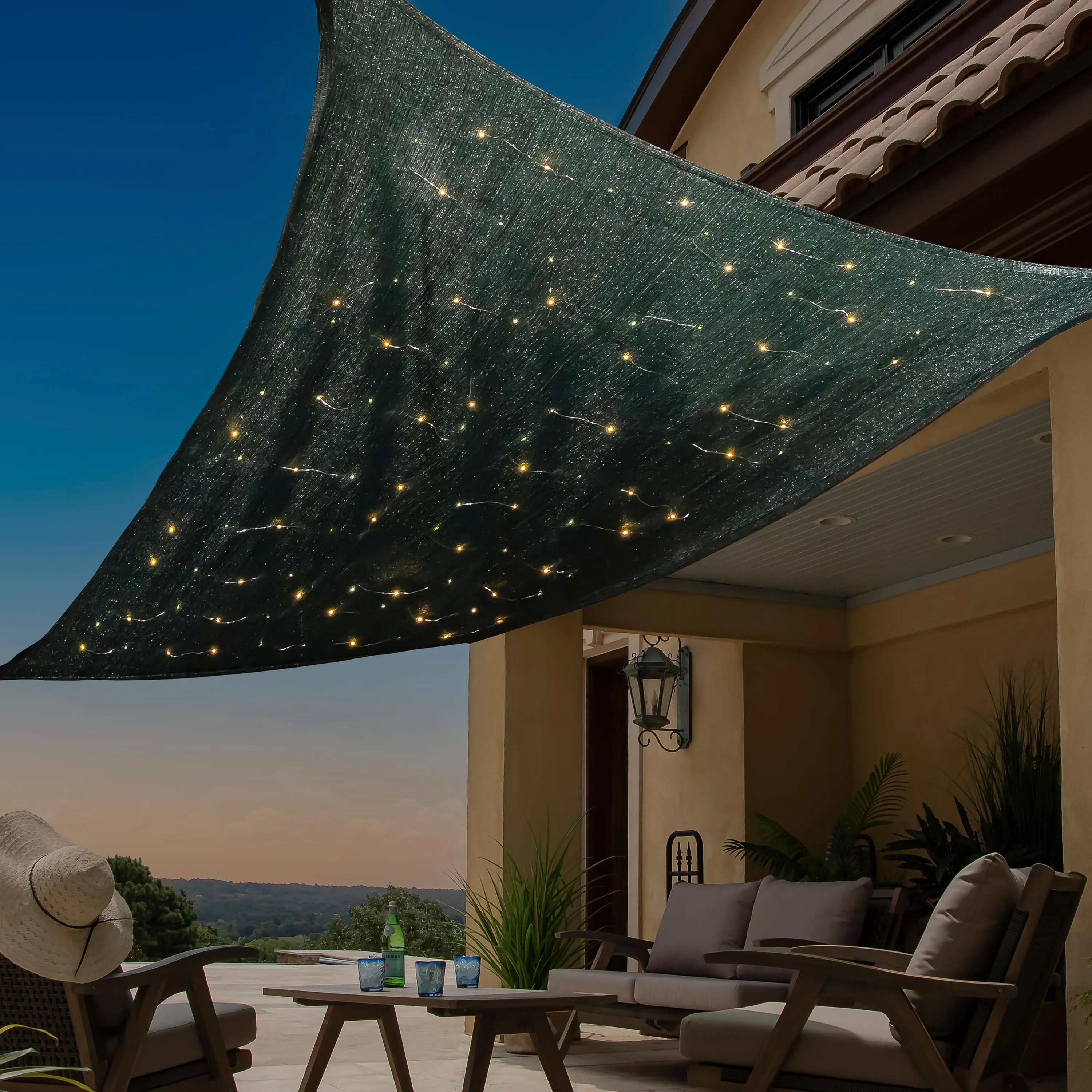 10' x 6.5' LED Rectangle Solar Sail