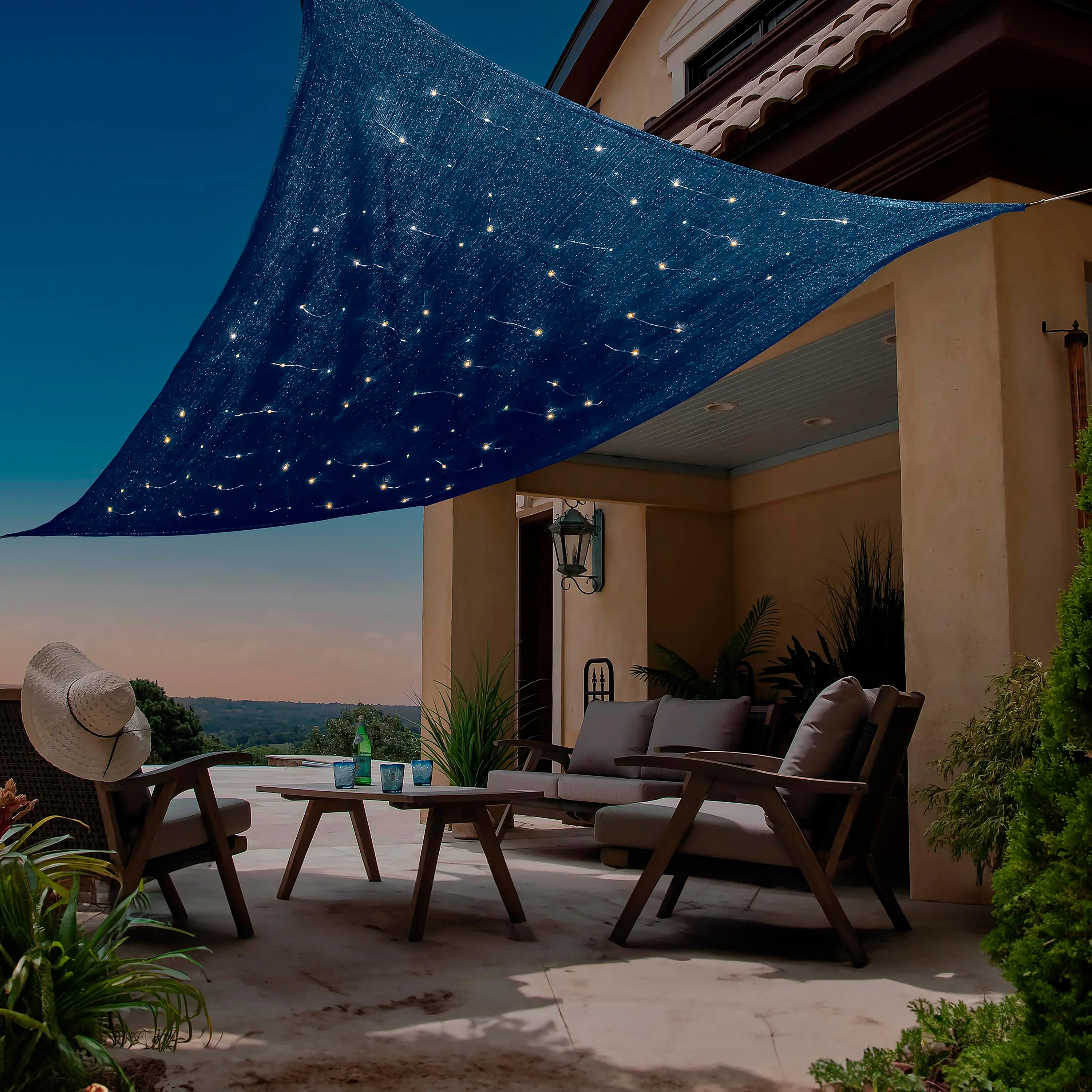 10' x 6.5' LED Rectangle Solar Sail