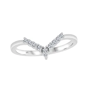 10K White Gold (0.135ct) Diamond Universal Matching Band