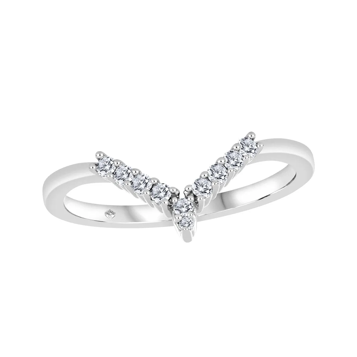 10K White Gold (0.135ct) Diamond Universal Matching Band