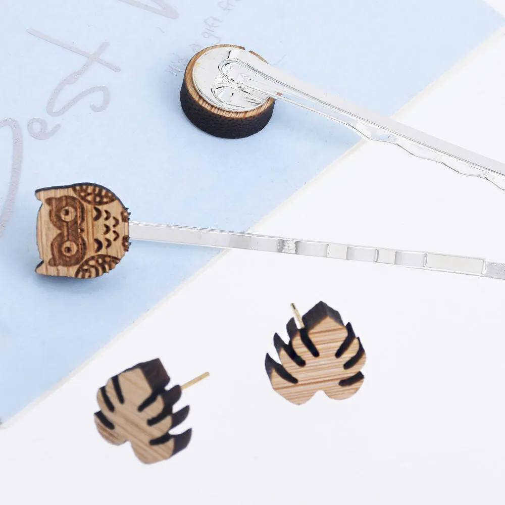 11*10mm Laser Cut Triangle Geometric Wood Charm Earring Supplies Laser Cut Wood Wood Cabochons 6pcs 10261171