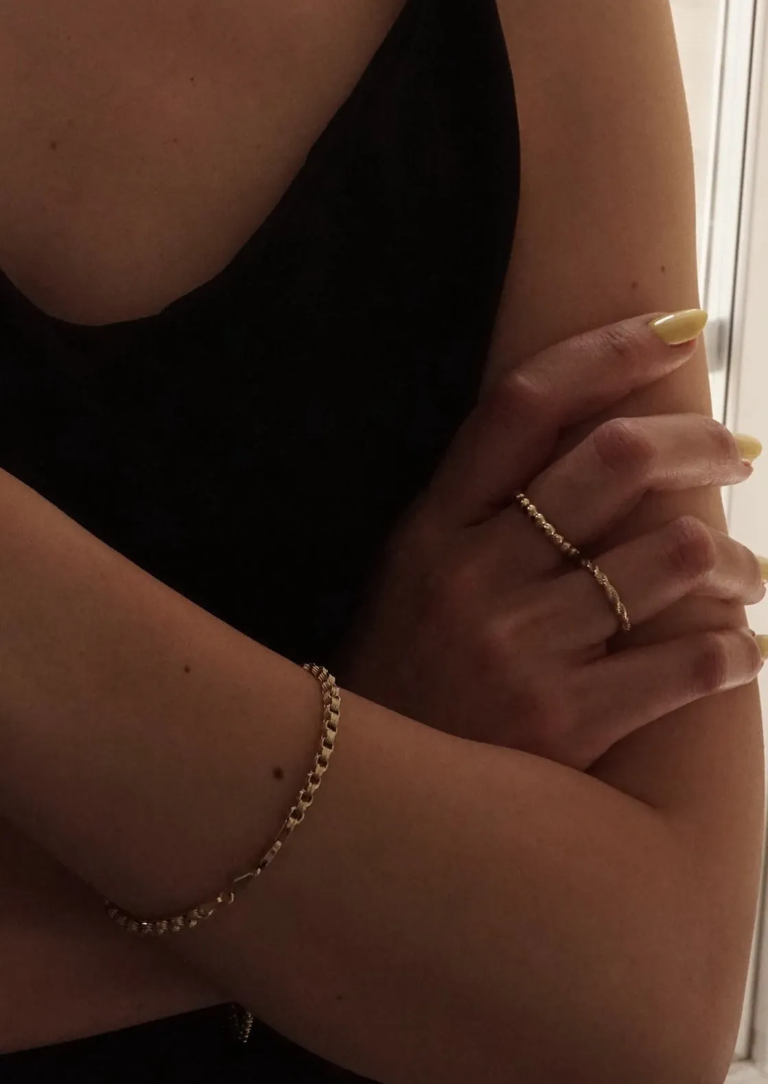 14k Gold Vintage Rope Ring