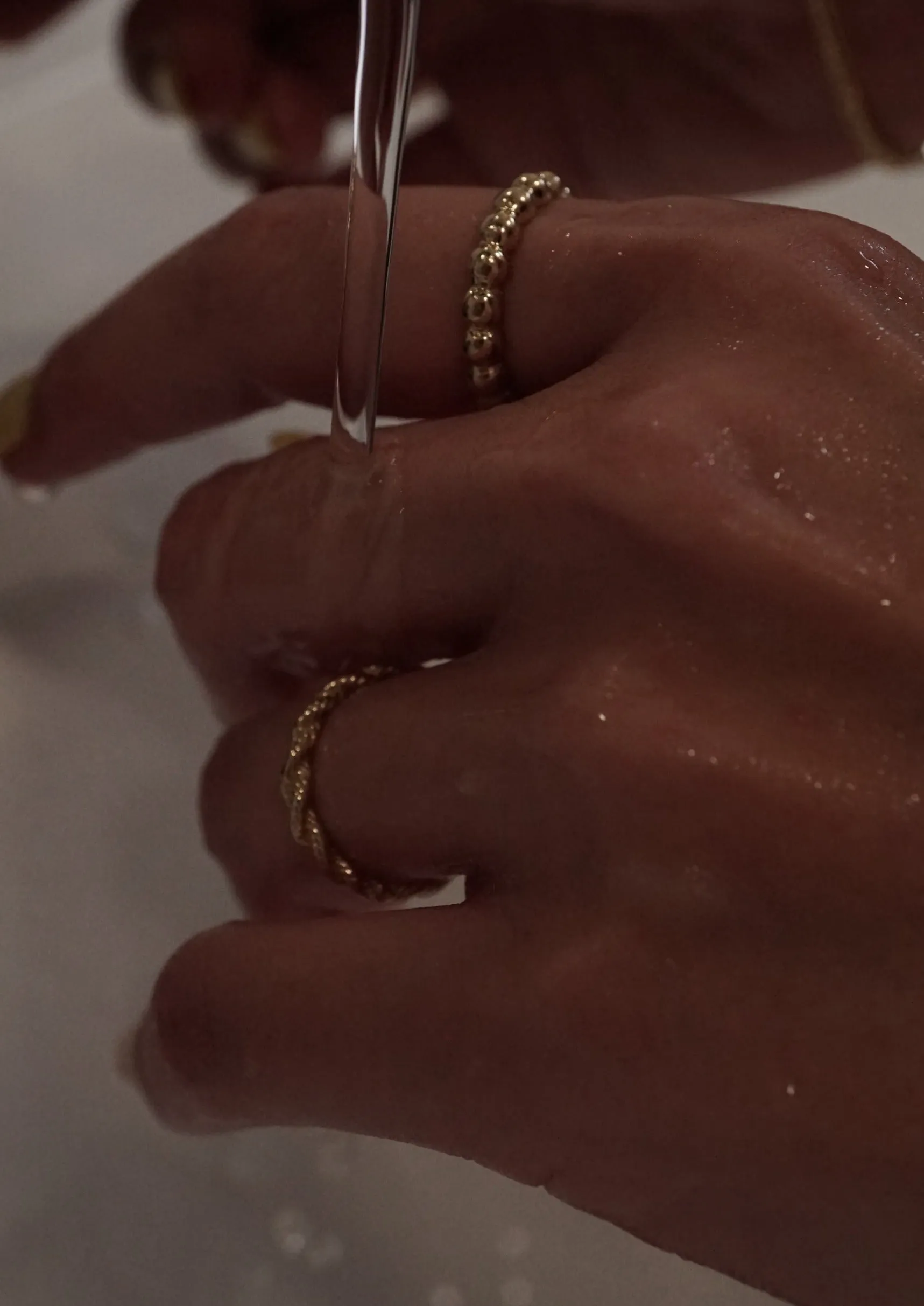 14k Gold Vintage Rope Ring