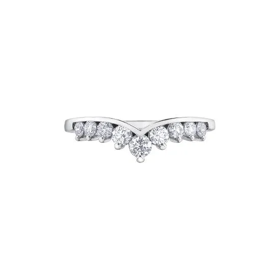 14K White Gold (0.50ct) Diamond Universal Band
