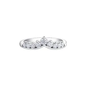 14K White Gold (0.50ct) Diamond Universal Band
