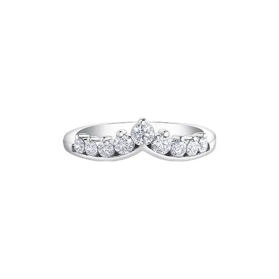 14K White Gold (0.50ct) Diamond Universal Band