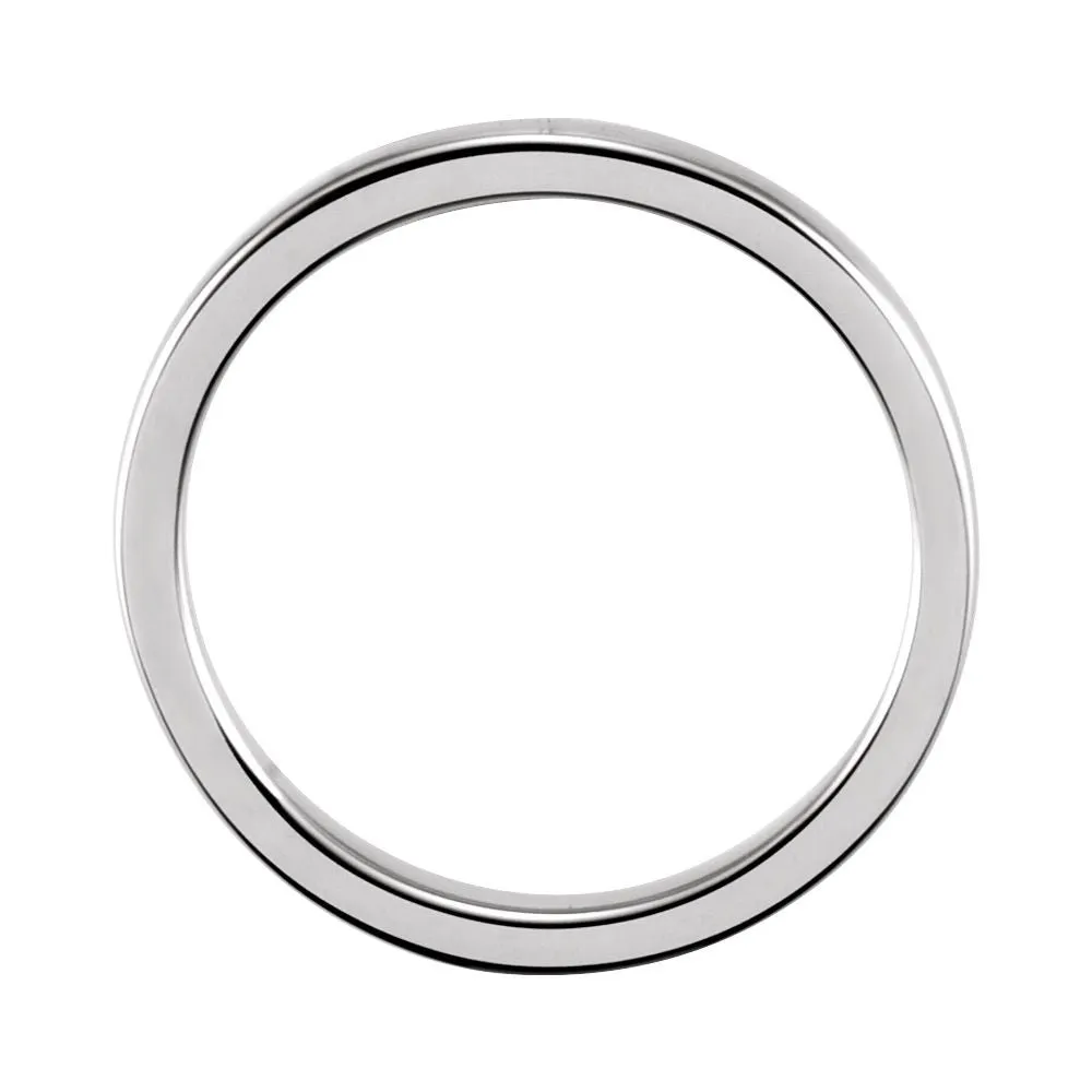 14k White Gold 1.65mm Ladies Stackable Band Size 5