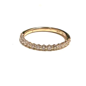14K Yellow Gold (0.27ct) Diamond Band