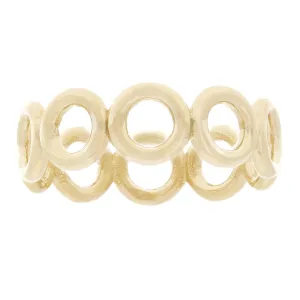 14k Yellow White or Rose Gold Bright Polished Open Eternity Circle Stackable Band Size 7