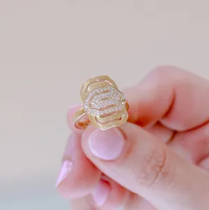 18ky Gold & Diamond "My Way" Ring by Statement.Paris