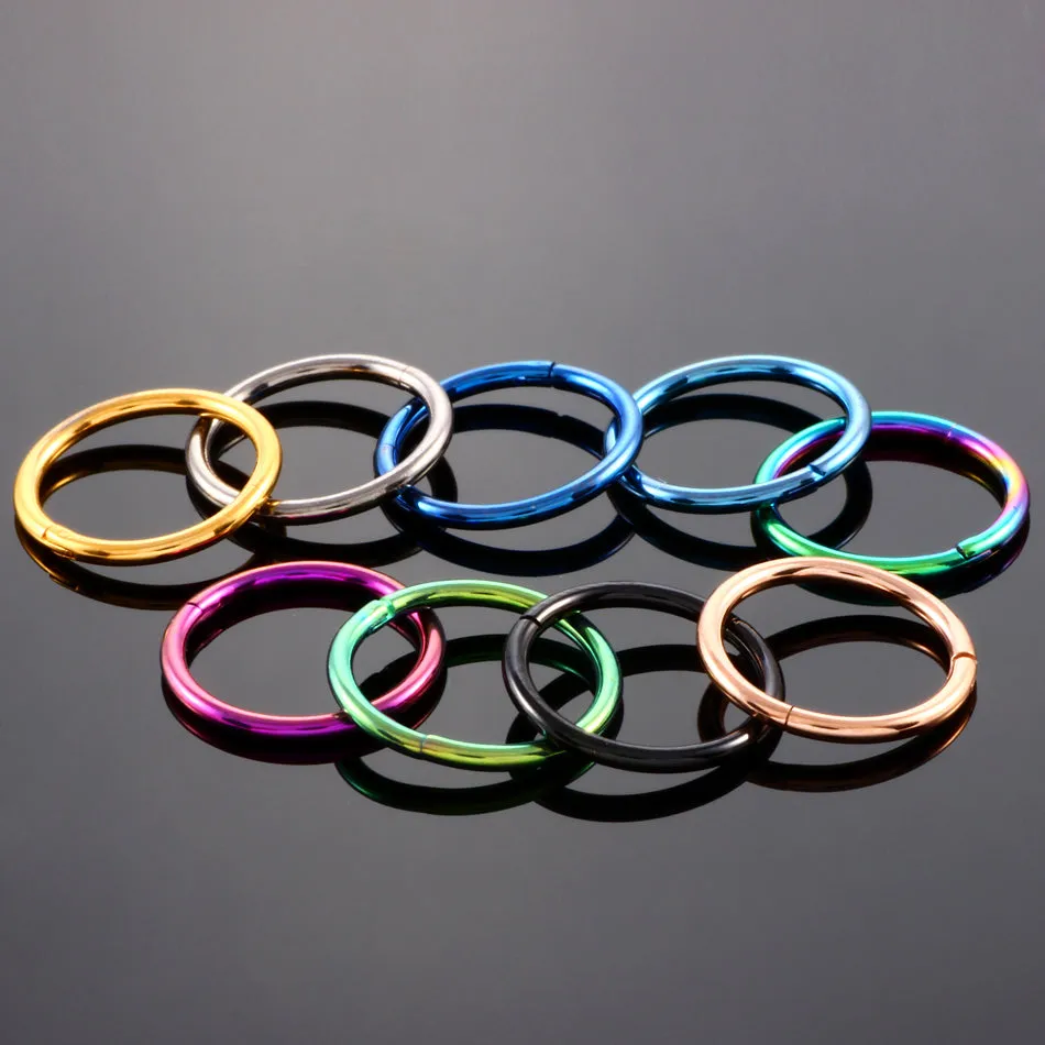 1PC G23 Titanium Hinged Segment Ring