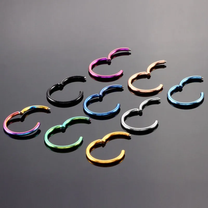 1PC G23 Titanium Hinged Segment Ring