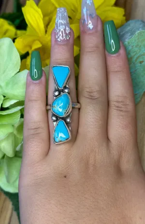 3 Stone Kingman Ring