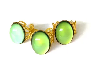 3 X Rose Gold Brass Mood Ring Seconds Outlet
