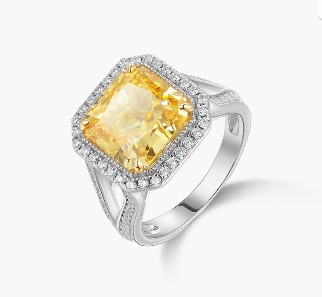 5CT Square Diamond Veneer Engagement Ring. 800R066A