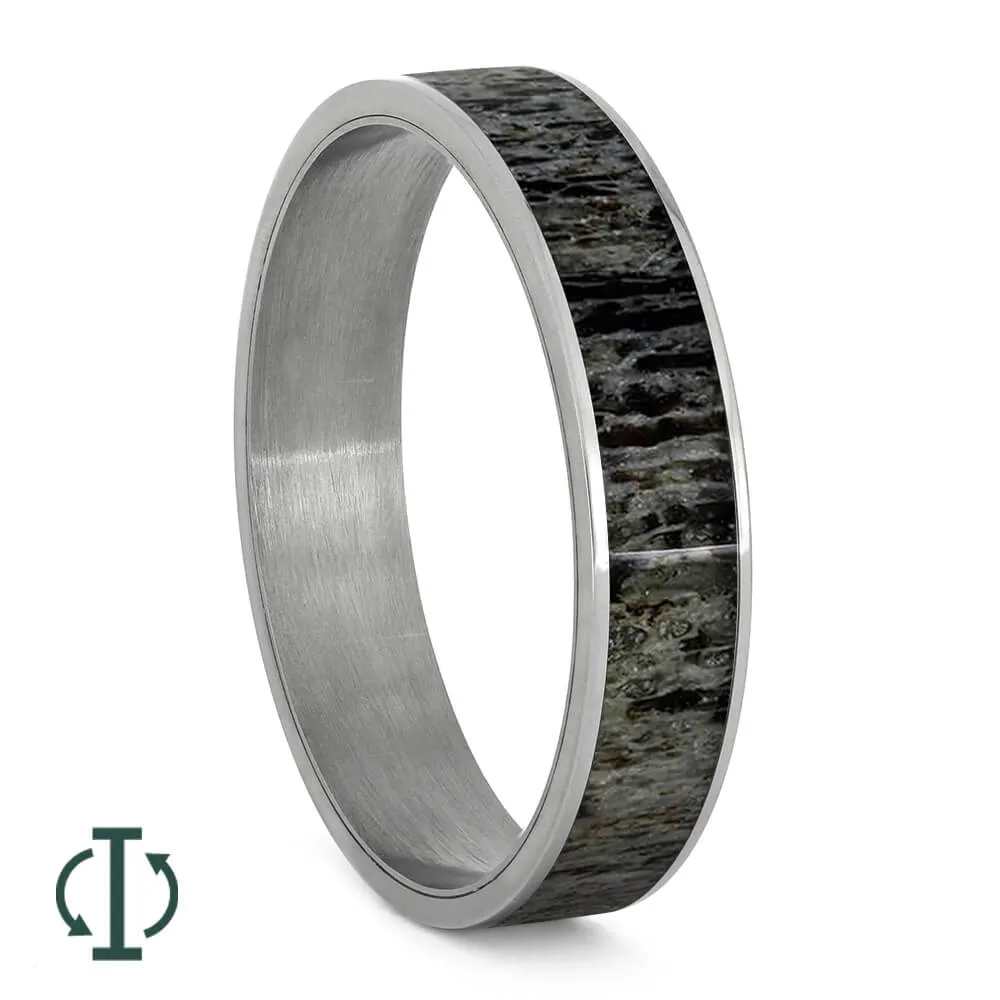 6mm Core Deer Antler Inlay Components for Modular Rings