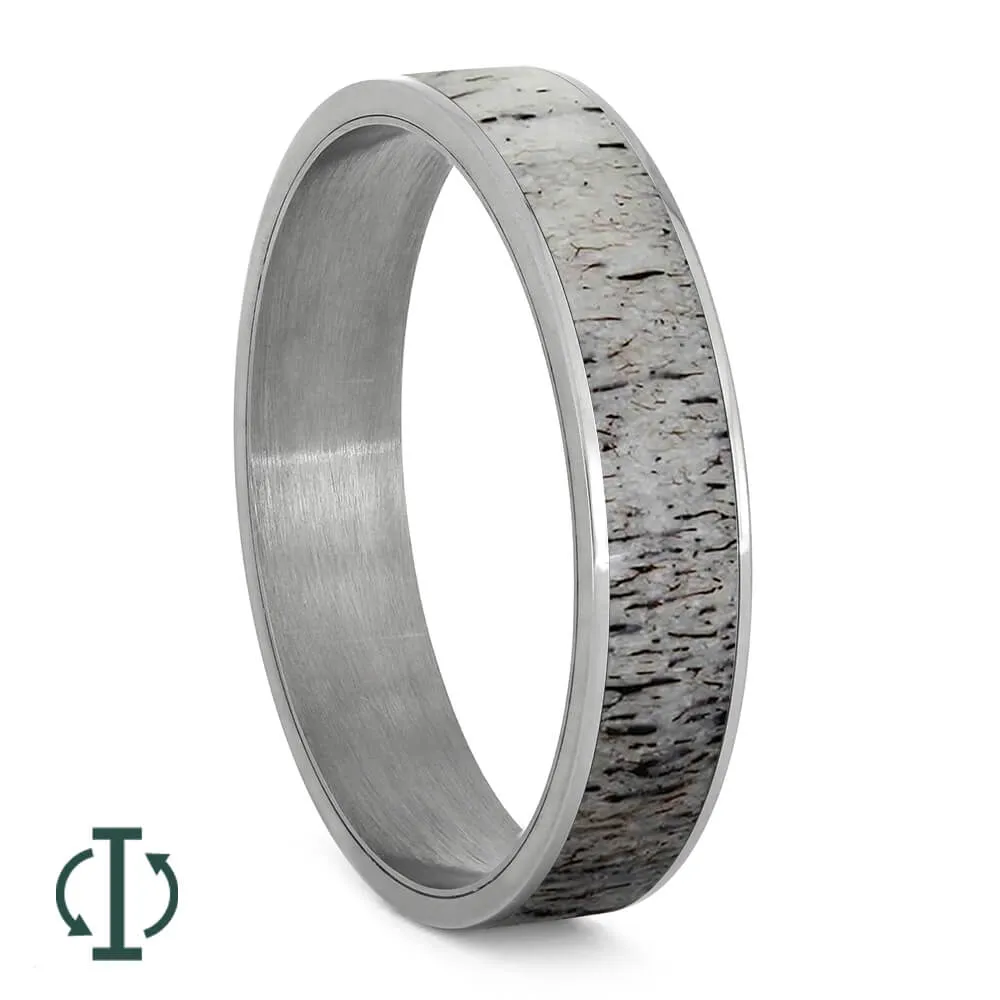 6mm Core Deer Antler Inlay Components for Modular Rings