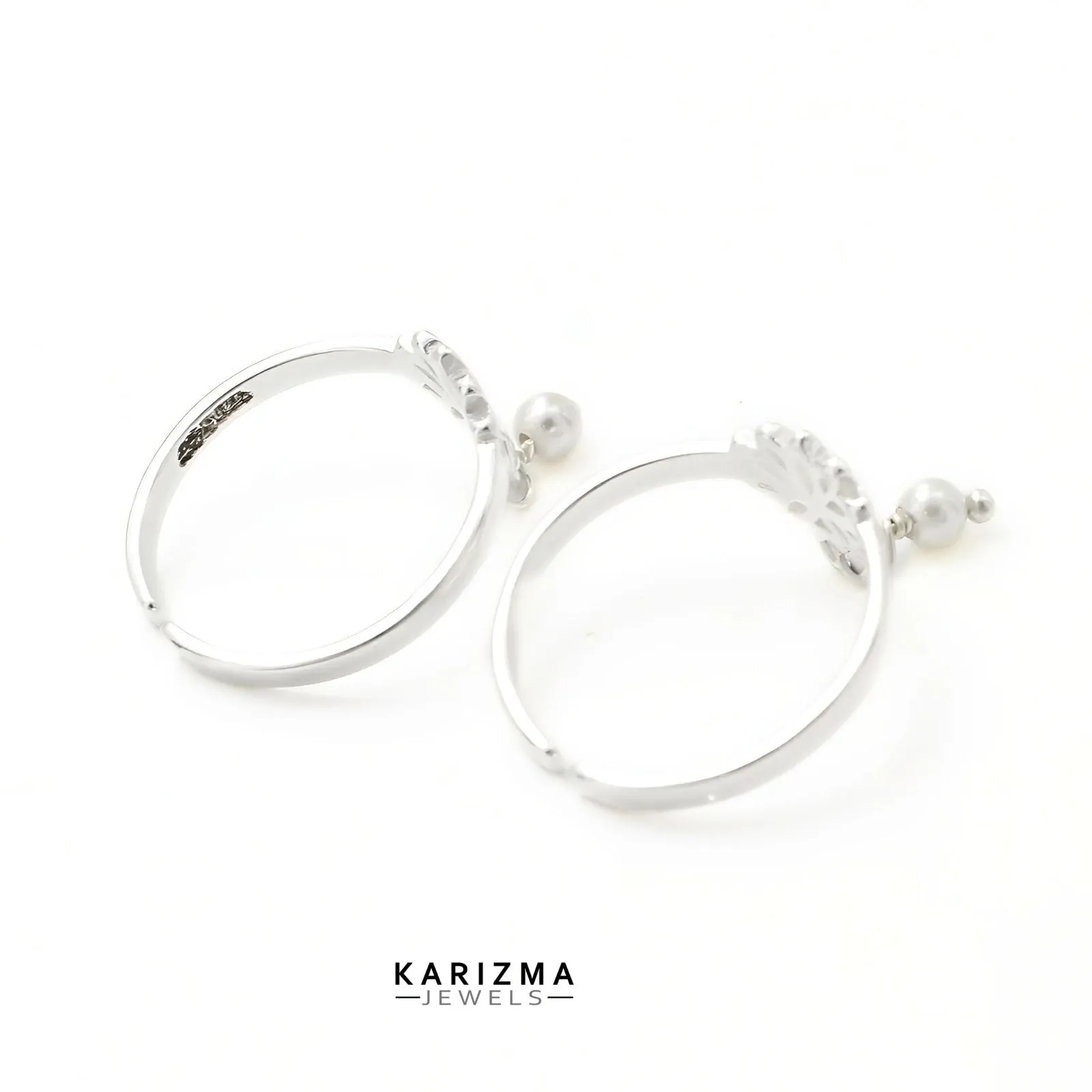 925 Real Sterling Silver Indian women awesome adjustable Lotus Toe Ring - Pair