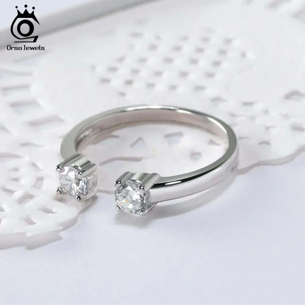 925 Sterling Silver Rings Adjustable Finger Ring