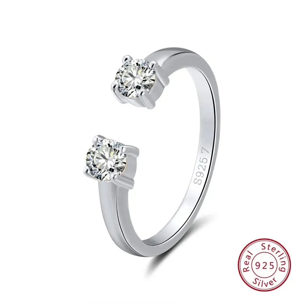 925 Sterling Silver Rings Adjustable Finger Ring