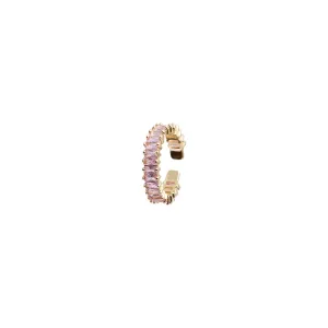 Adjustable Pink Rhinestone Ring