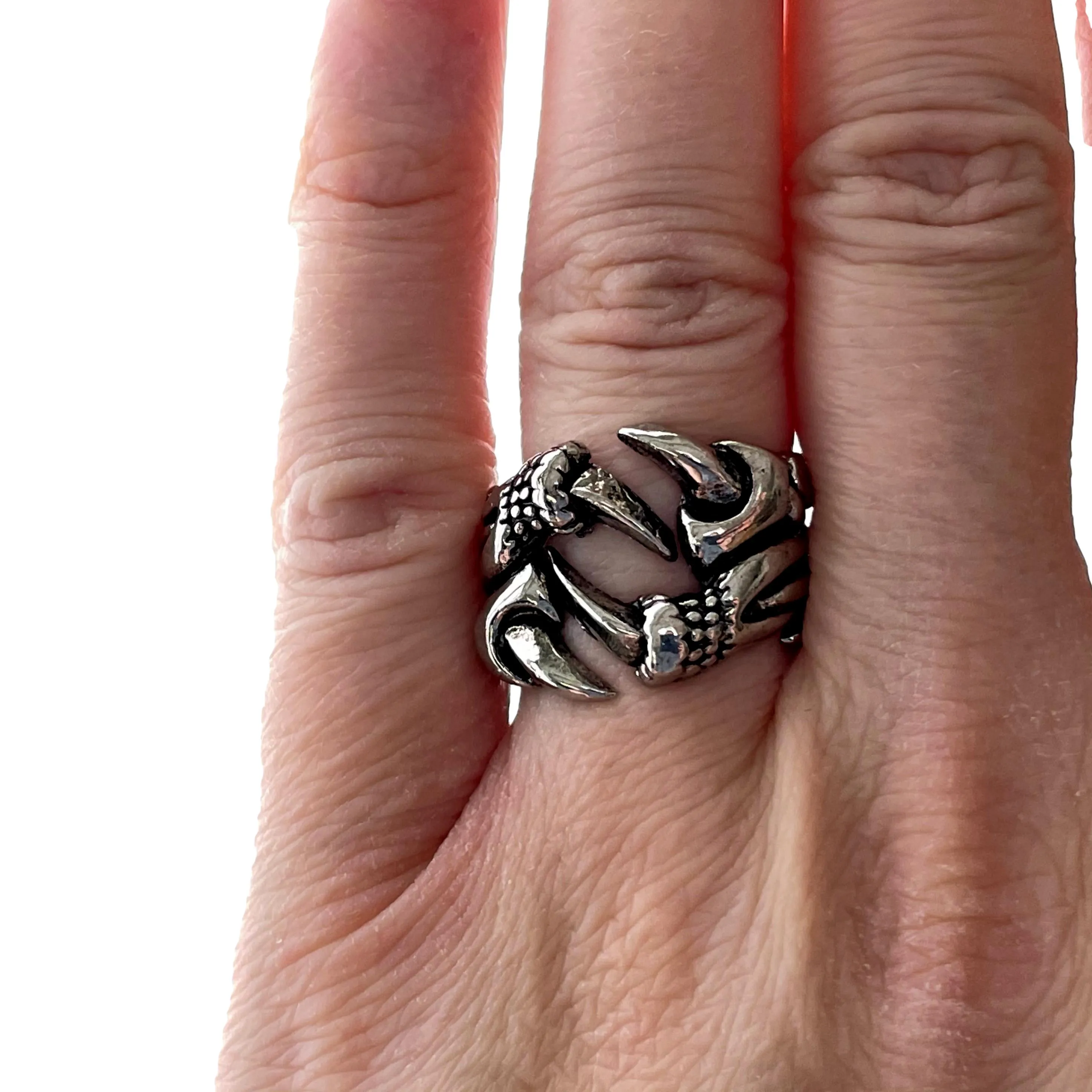 Adjustable Rings Snakes Skull Lion Bull Octopus Goth Gothic Ring