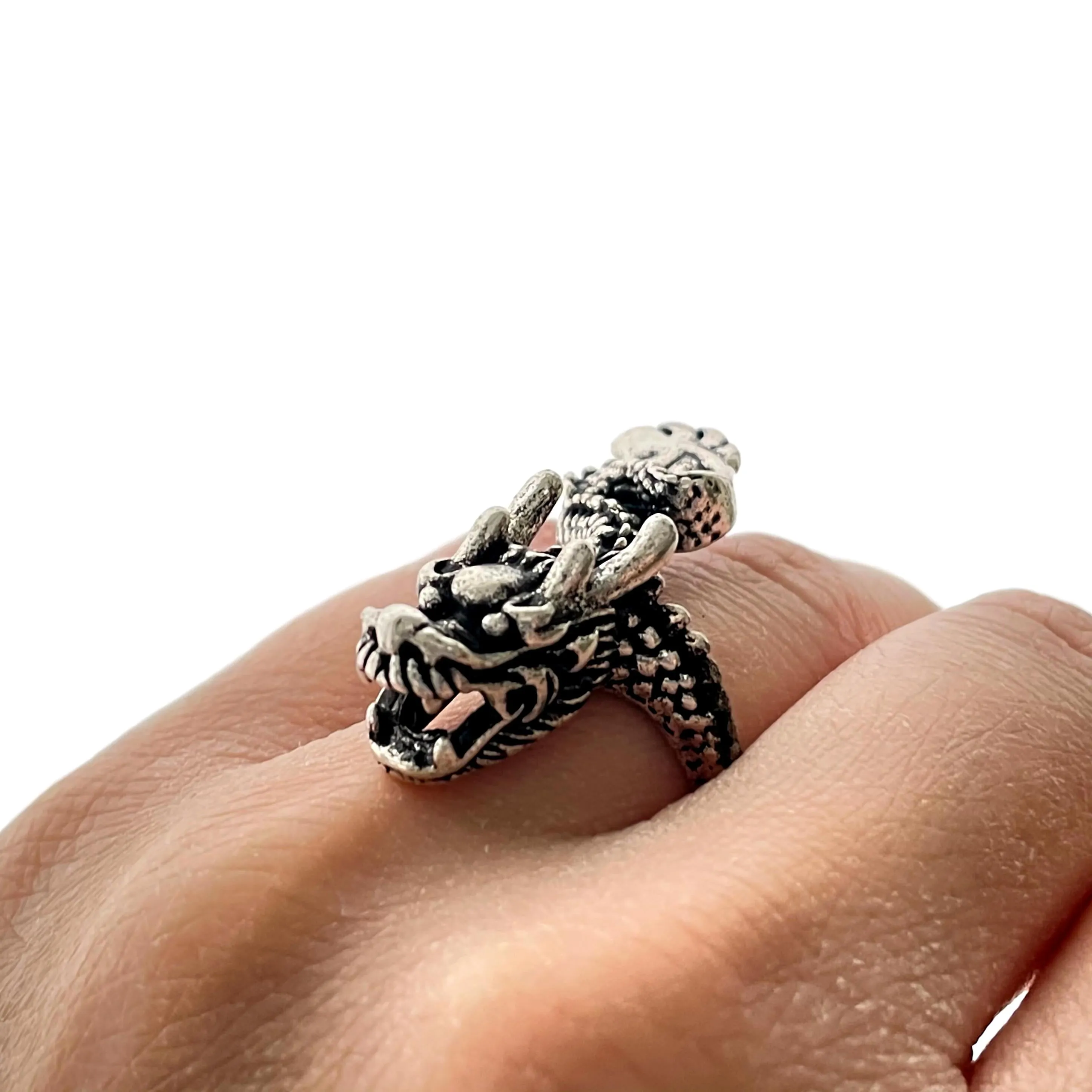Adjustable Rings Snakes Skull Lion Bull Octopus Goth Gothic Ring