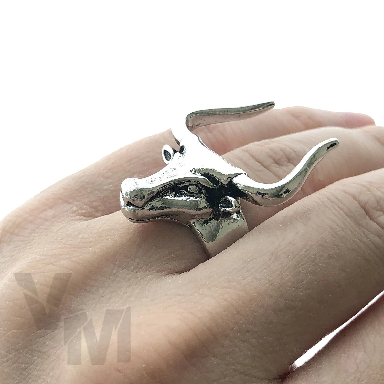 Adjustable Rings Snakes Skull Lion Bull Octopus Goth Gothic Ring