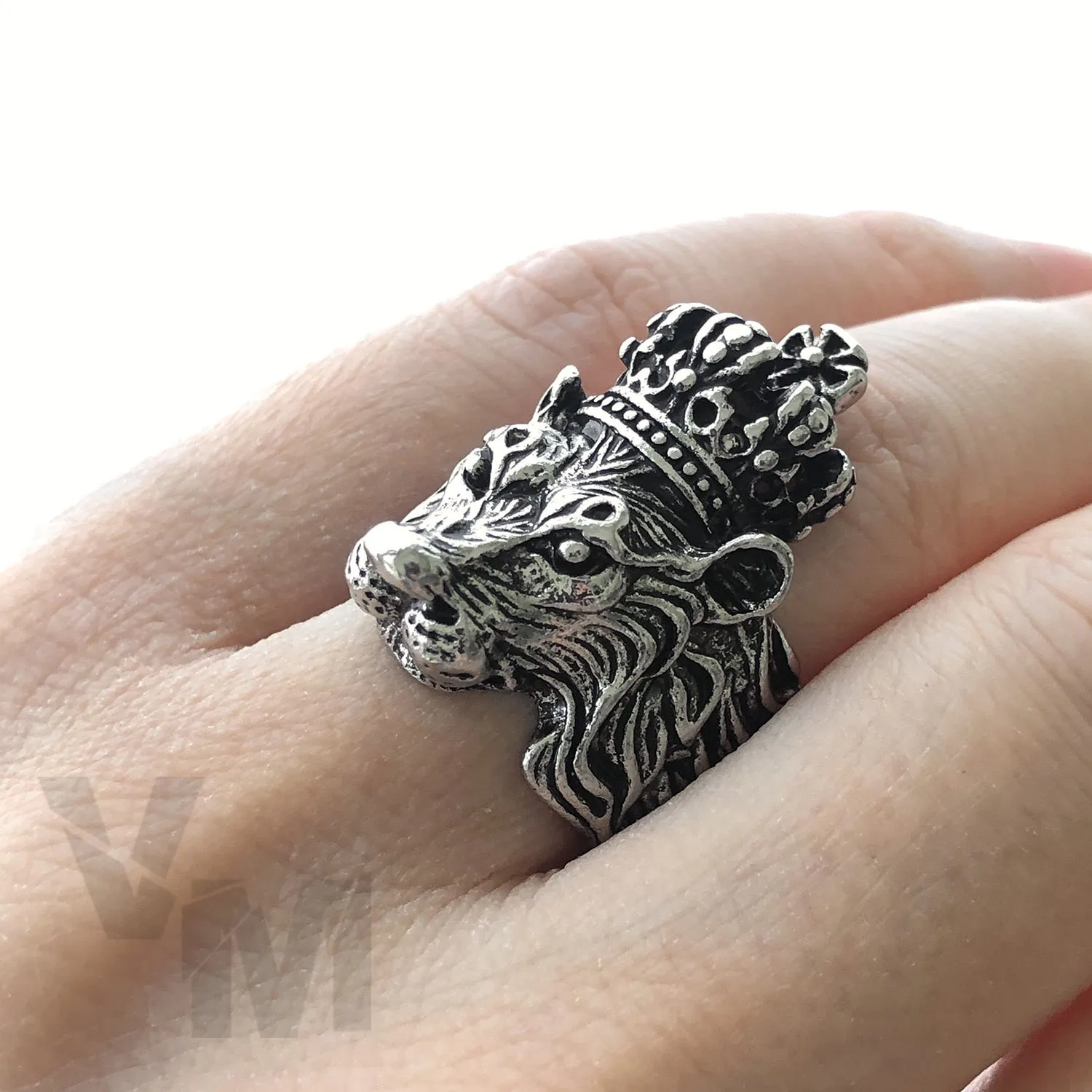 Adjustable Rings Snakes Skull Lion Bull Octopus Goth Gothic Ring