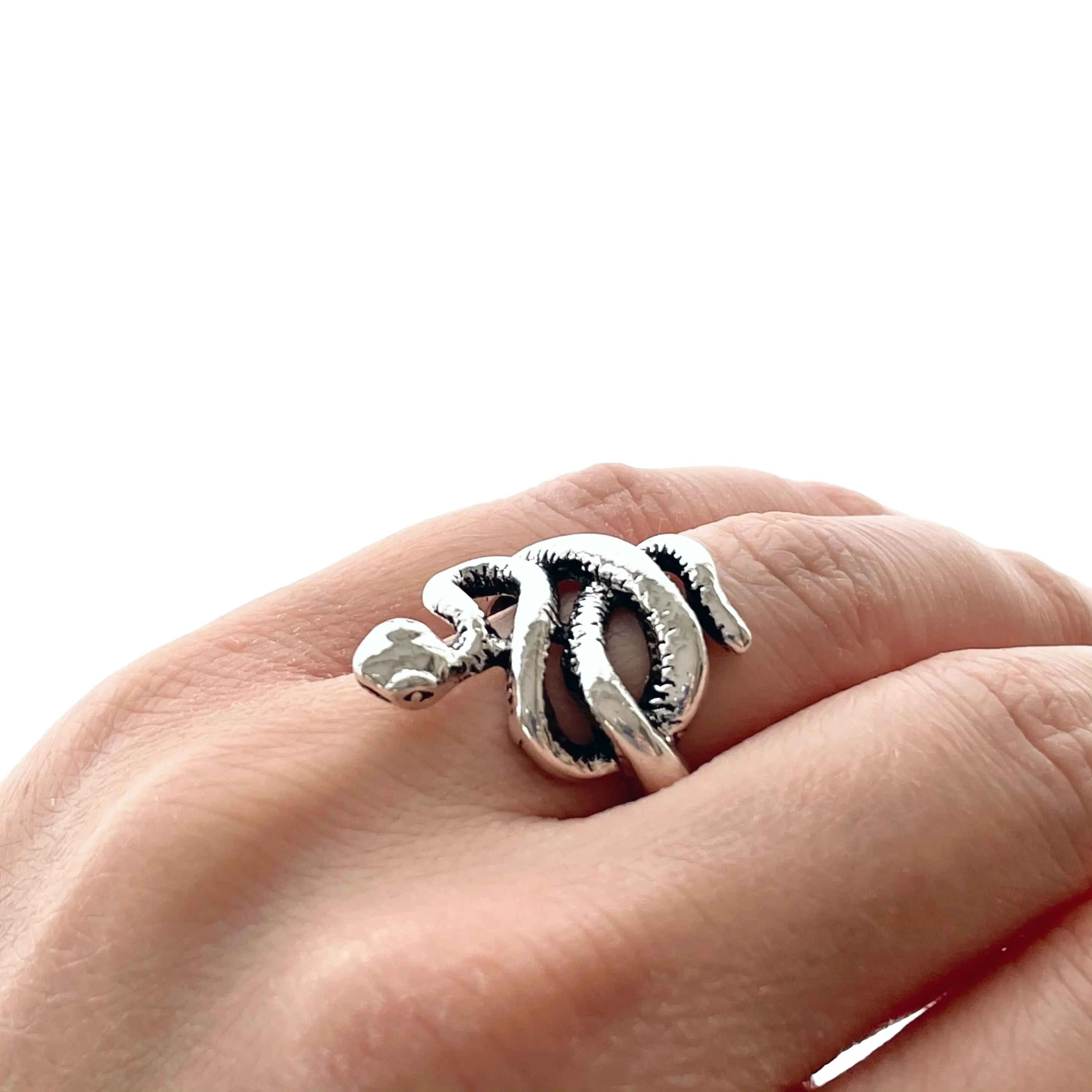 Adjustable Rings Snakes Skull Lion Bull Octopus Goth Gothic Ring