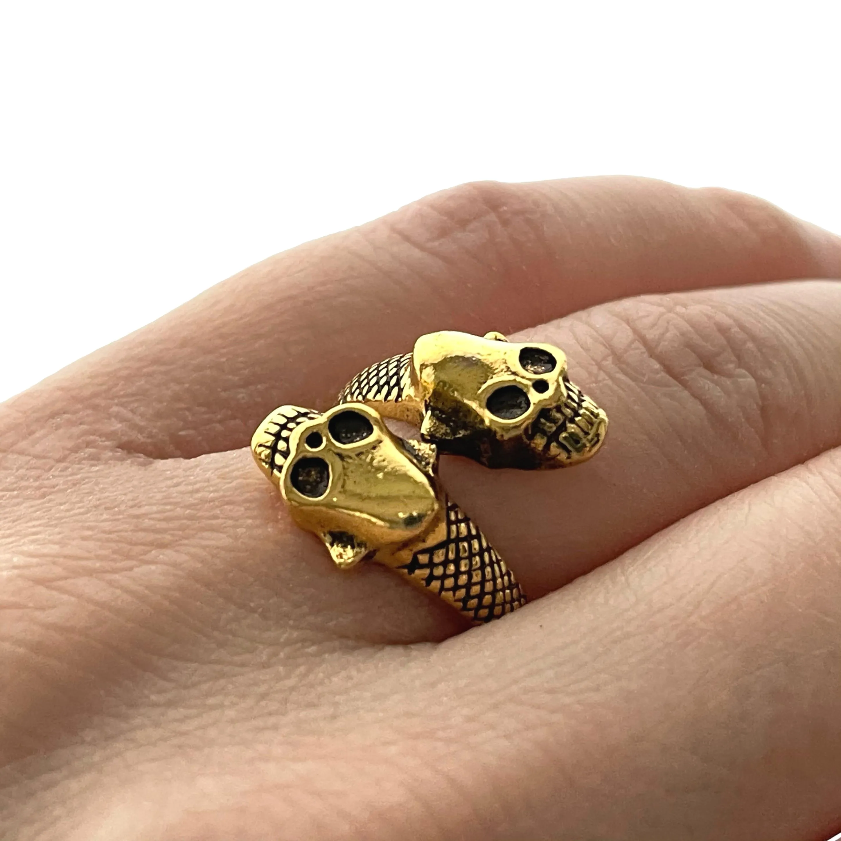 Adjustable Rings Snakes Skull Lion Bull Octopus Goth Gothic Ring