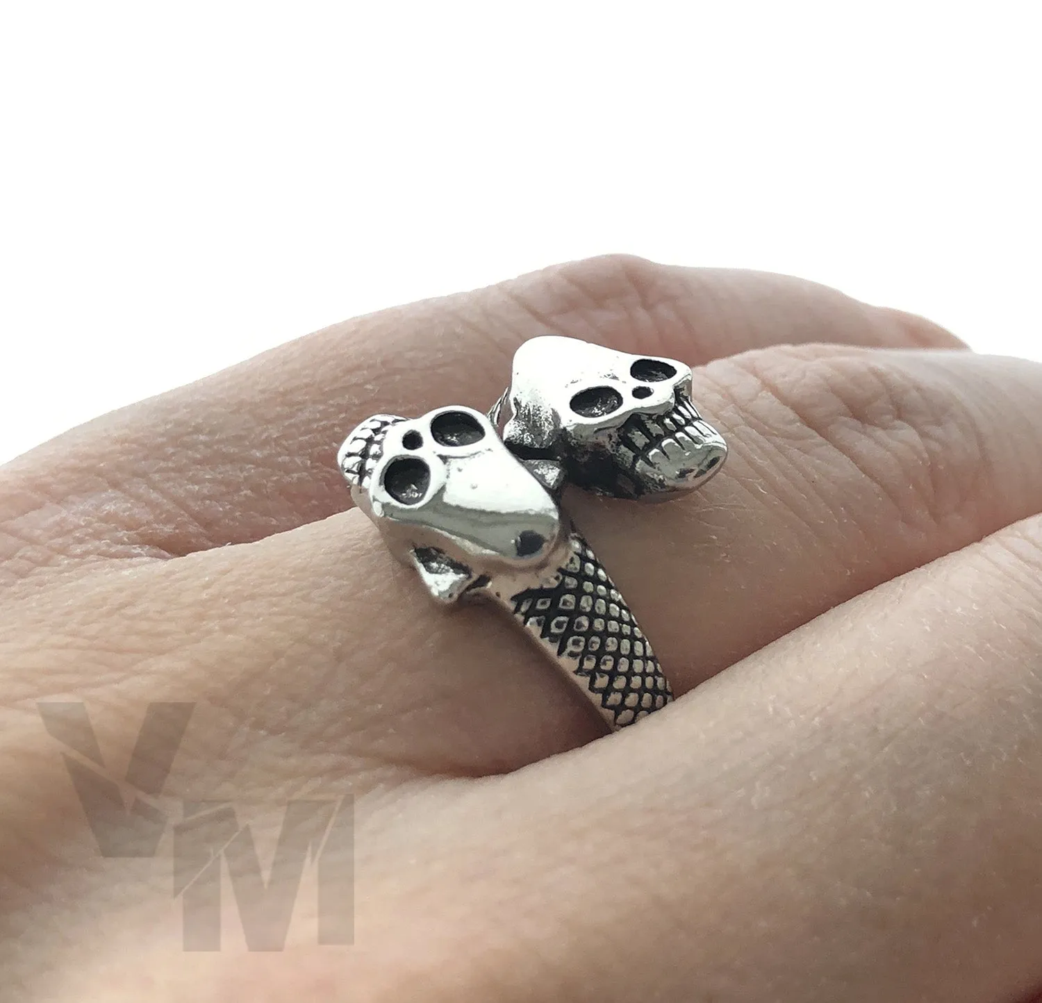 Adjustable Rings Snakes Skull Lion Bull Octopus Goth Gothic Ring