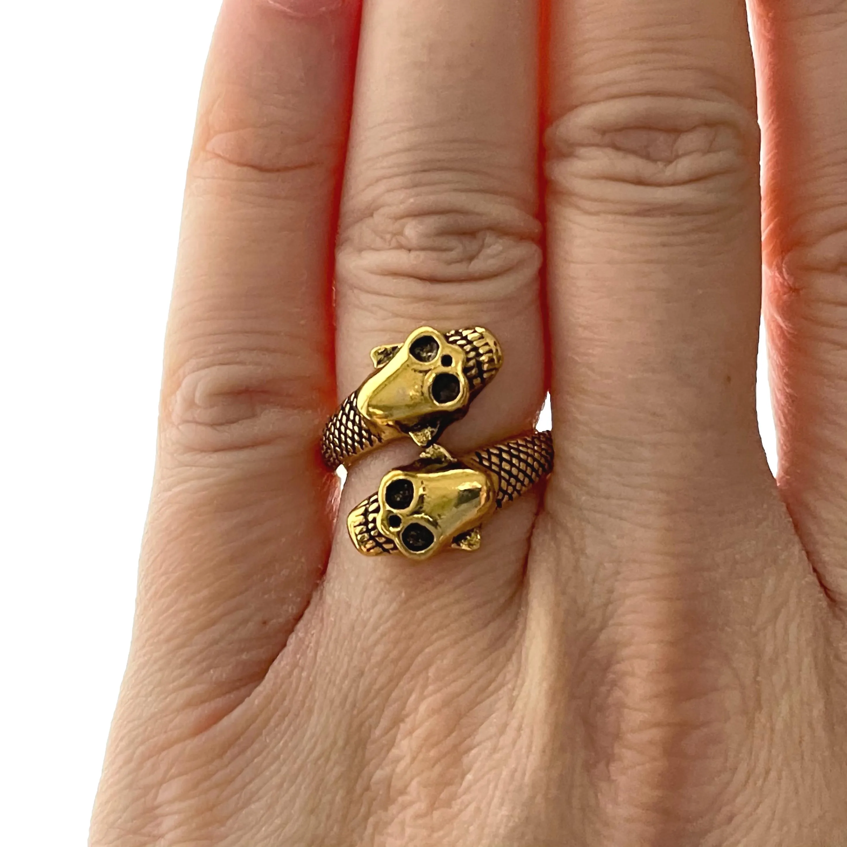 Adjustable Rings Snakes Skull Lion Bull Octopus Goth Gothic Ring