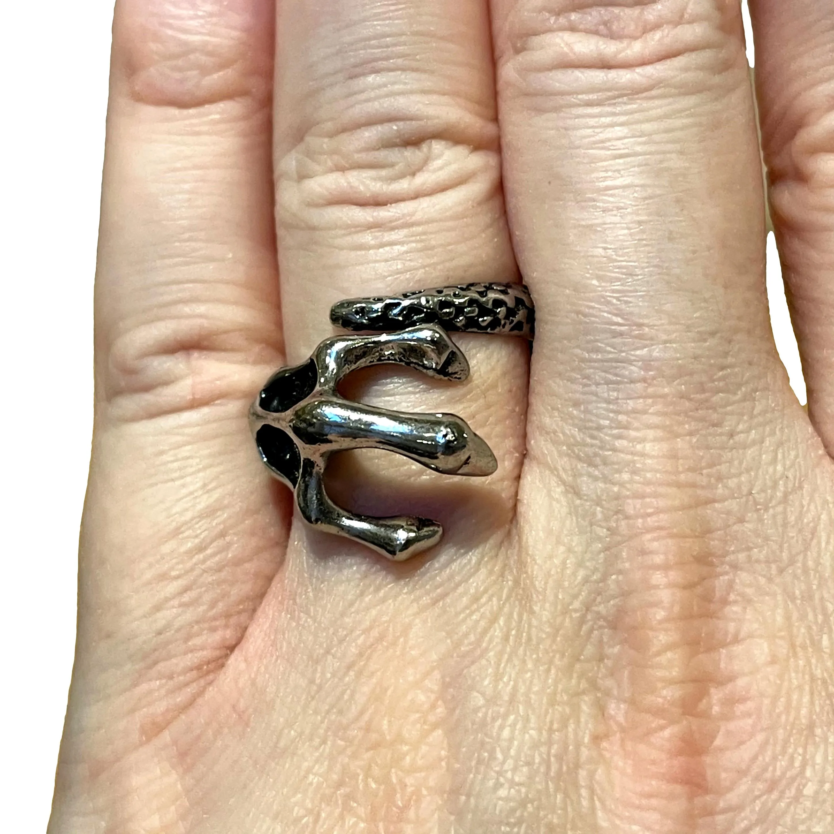 Adjustable Rings Snakes Skull Lion Bull Octopus Goth Gothic Ring