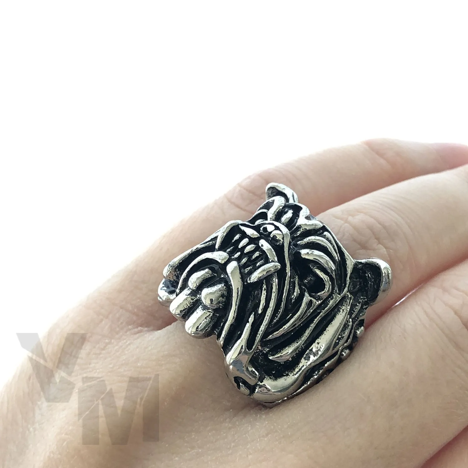 Adjustable Rings Snakes Skull Lion Bull Octopus Goth Gothic Ring