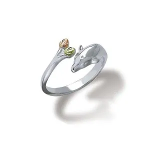Adjustable - Sterling Silver Black Hills Gold Ring