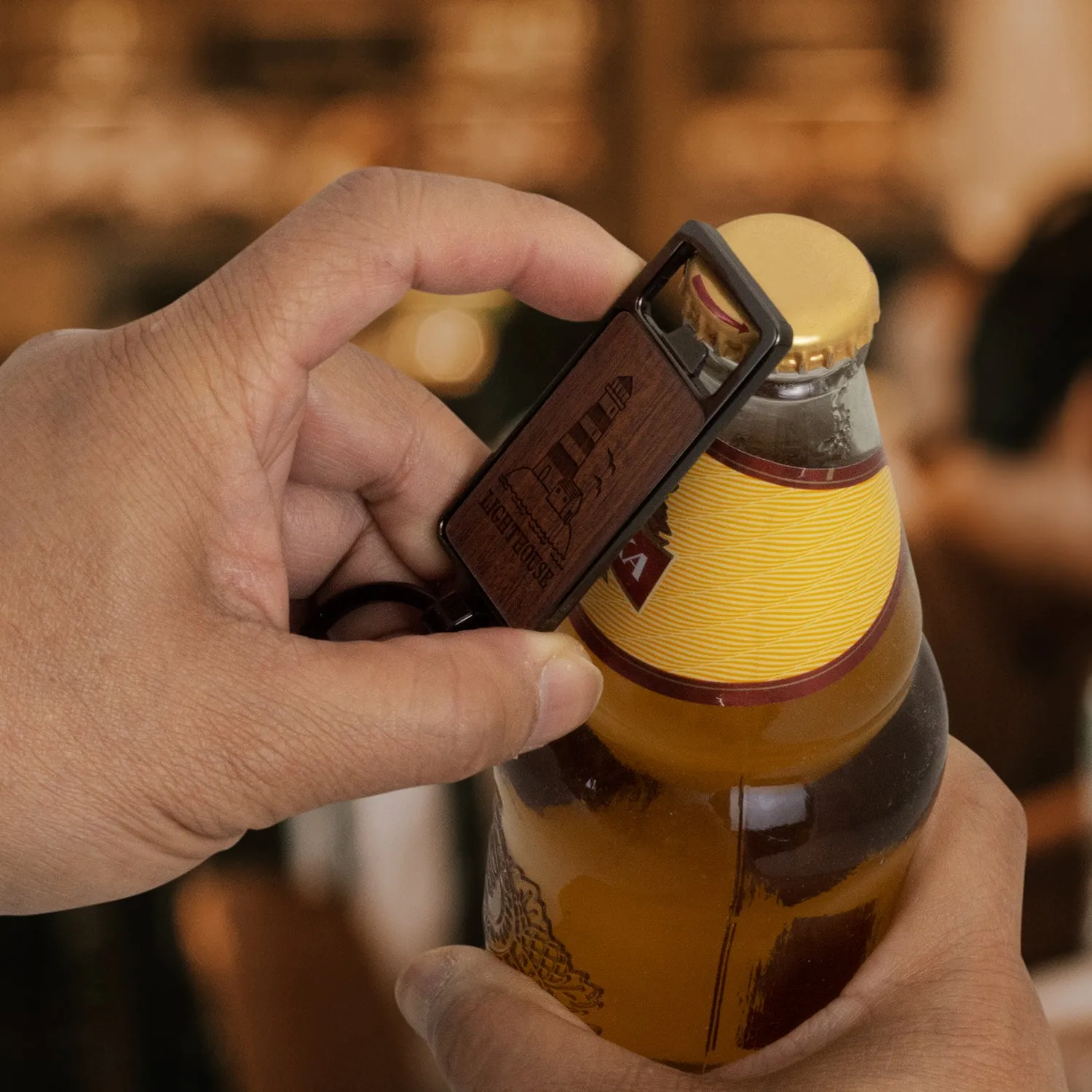 agogo Santo Bottle Opener Key Ring