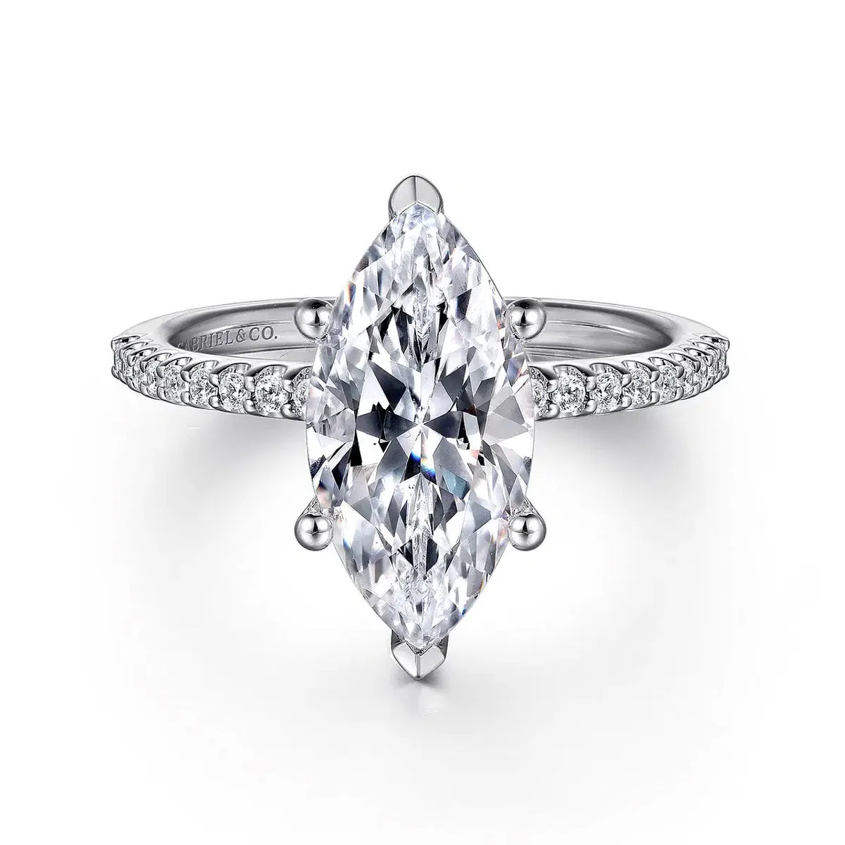 Amata Marquise Diamond Engagement Ring Setting