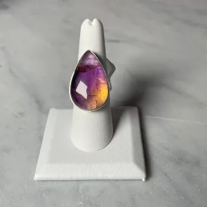Ametrine Sterling Silver Adjustable Rings 54D