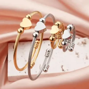 Amore Stainless Steel Adjustable Ring