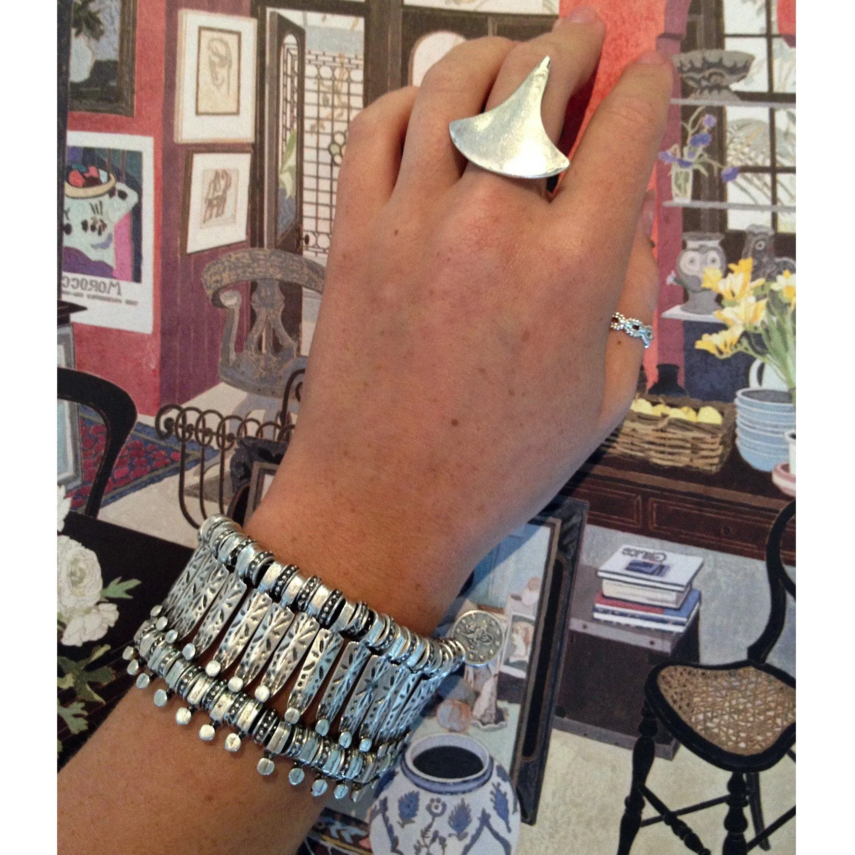 Anatolian Boho Ring - "Compass"