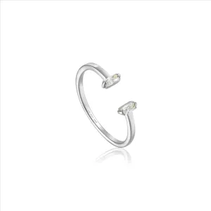 Ania Haie Silver Glow Adjustable Ring